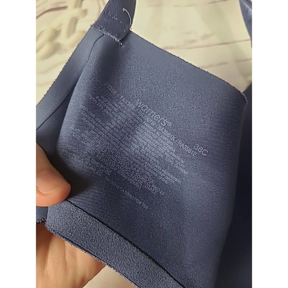 Warner's No Side Effects Navy Blue Lightly Lined Underwire T-Shirt Bra Size 38C - Picture 5 of 5